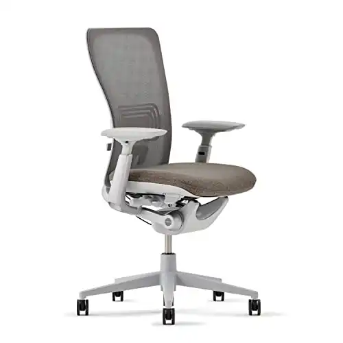 Haworth Zody Standard Posture Mesh Office Chair – Ergonomic Desk Chair with Pneumatic Seat Height Adjustments and Forward Tilt Option - with Lumbar Support (Stone)