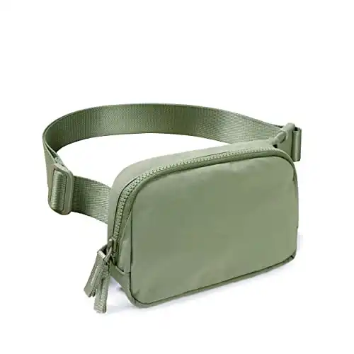 AslabCrew 2-Way Zipper Unisex Belt Bag with Adjustable Strap