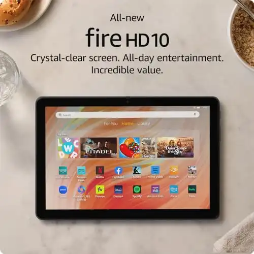 All-new Amazon Fire HD 10 tablet, built for relaxation