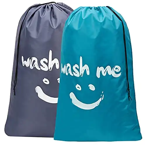 HOMEST 2 Pack XL Wash Me Travel Laundry Bag