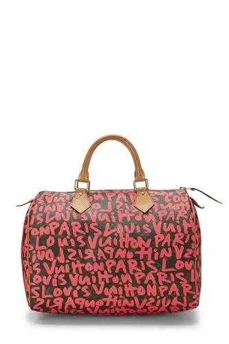 Louis Vuitton, Pre-Loved Stephen Sprouse x Louis Vuitton Monogram Pink Graffiti Speedy 30