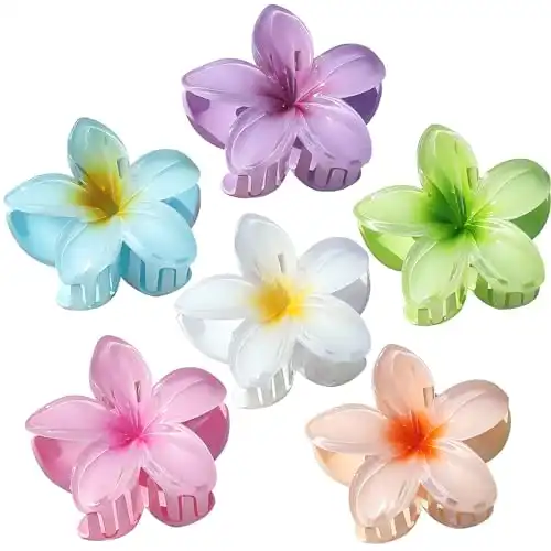 Sisiaipu Hawaiian Flower Hair Clips for Women