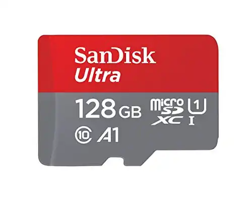SanDisk 128GB Ultra microSDXC UHS-I Memory Card with Adapter