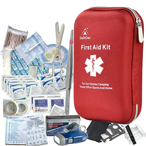 163 Pieces First Aid Kit Waterproof