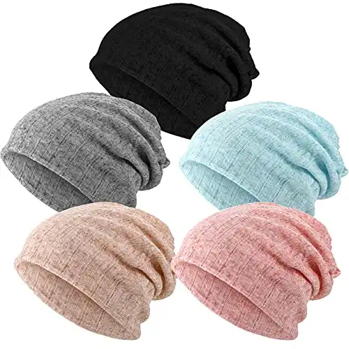 5 Pieces Women's Slouchy Beanie Hat